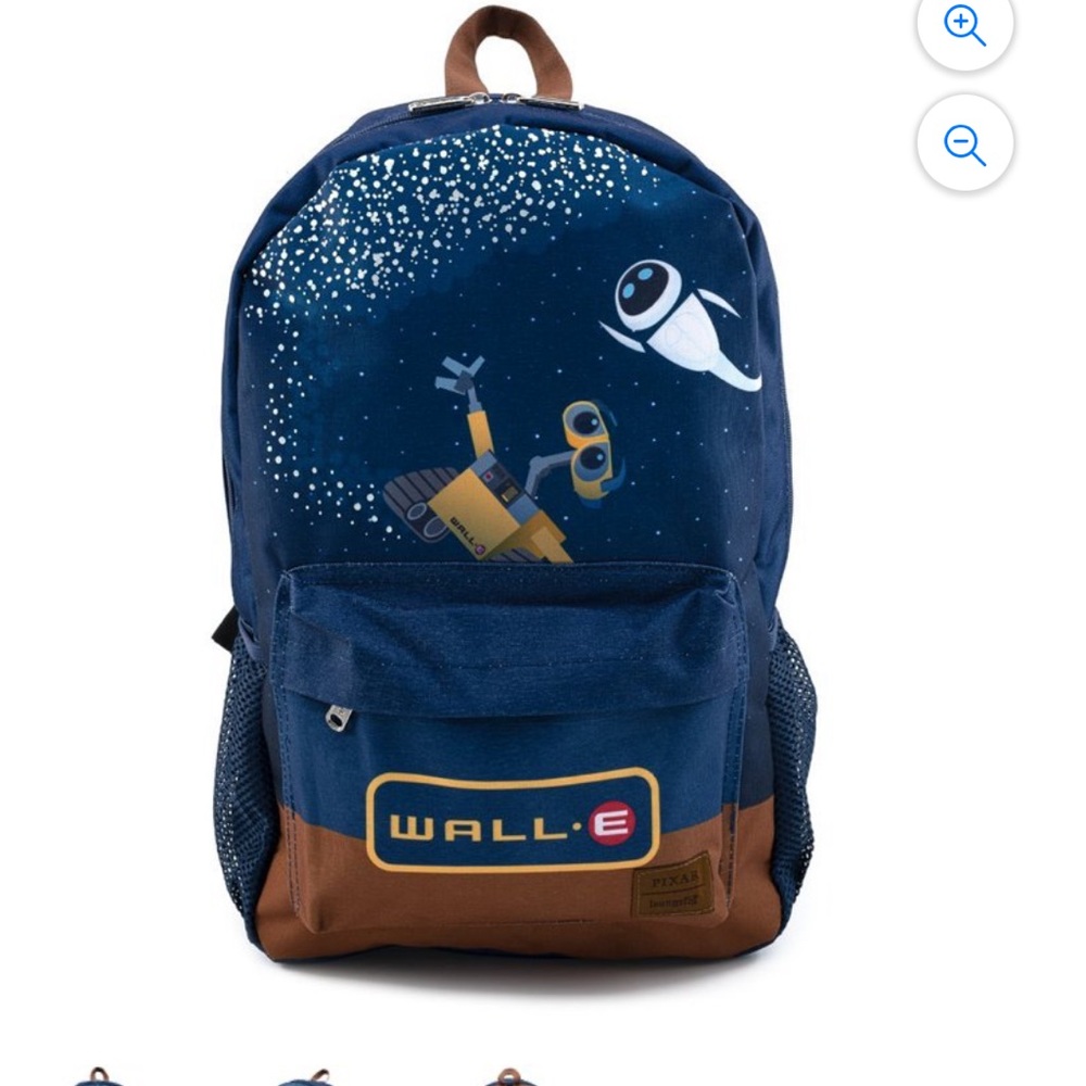 Loungefly Wall-E and Eve Galaxy Nylon Backpack